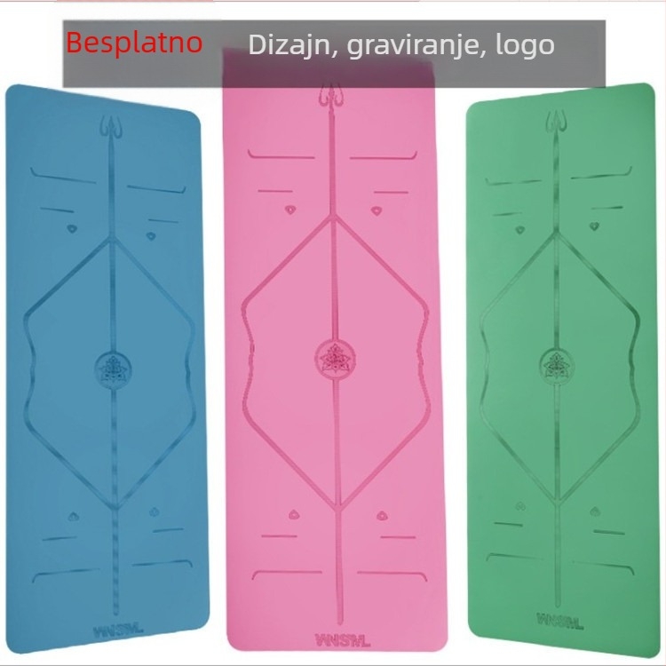 Joga podloga od PU materijala, debljina 5 mm, težina 3500 g, prilagodljiva obrada