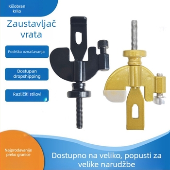 Stoper za vrata, metalni, zidni montažni, ručno upravljanje, moderni stil