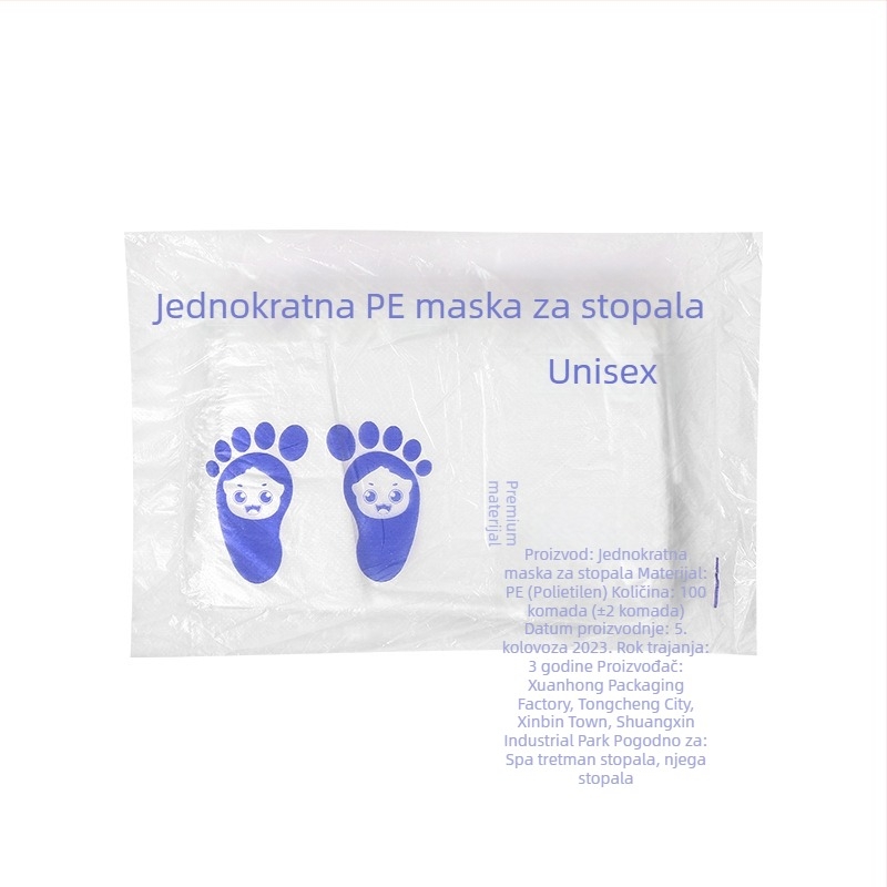 Jednokratne navlake za stopala od PE, debeli, prozirni, 67 g