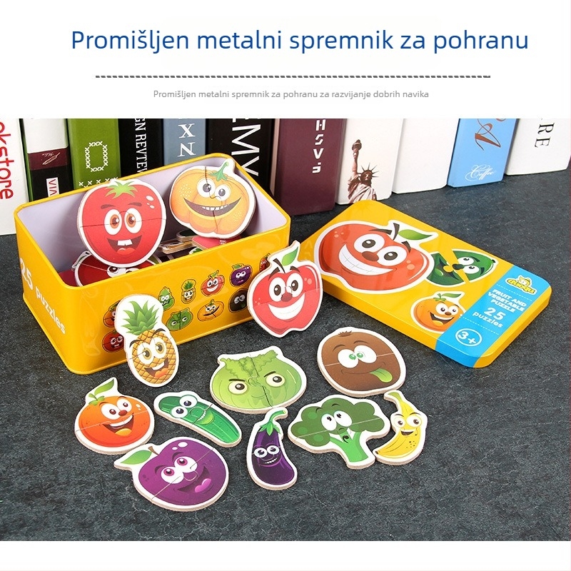 Duoqu Drveni 3D puzzle za djecu — početna razina spajanja, uzrast 4–6 godina