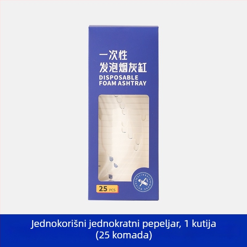 Jednokratni pepelnjak od smole, minimalistički dizajn, ispis logotipa, prilagođena obrada, model LX2500601
