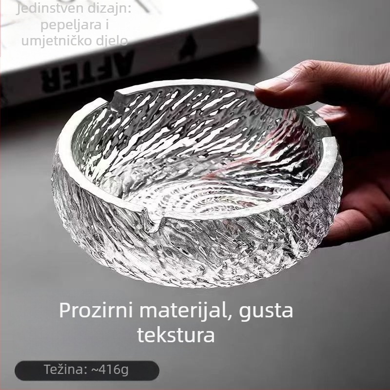 Stakleni pepeljara, japanskog stila, višekratno upotrebljiv