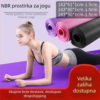 NBR joga podloga za fitness i ples — široka i debela podloga za gimnastiku i piknik