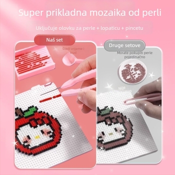 Set za izradu perlica s alatima za 3D slagalicu (plastika, 3D slagalica, OPP pakiranje, 14+)