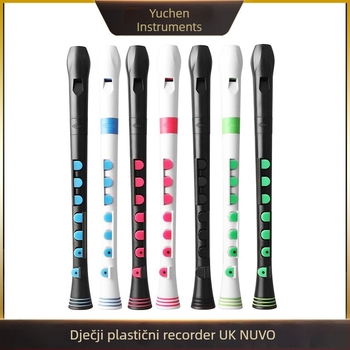 NUVO plastični rekorder, izrađen od smole, kartonsko pakiranje, početnički glazbeni instrument