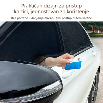 Mreža protiv komaraca za bočne prozore automobila – mreža za insekte za univerzalne bočne prozore, sjenilo, minimalistički stil, prilagodljivo