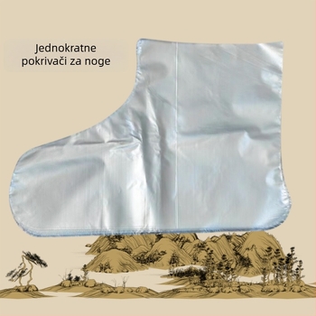 Jednokratne zaštitne navlake za stopala od filma, prozirne plastike, protuklizne, univerzalna primjena, PE polietilen, prilagodljiv uzorak