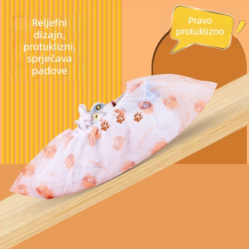 Jednokratne navlake za obuću od netkanog materijala, unutarnja upotreba, tiskano, zaštita od prašine, uzorak 11, rok trajanja 3 godine