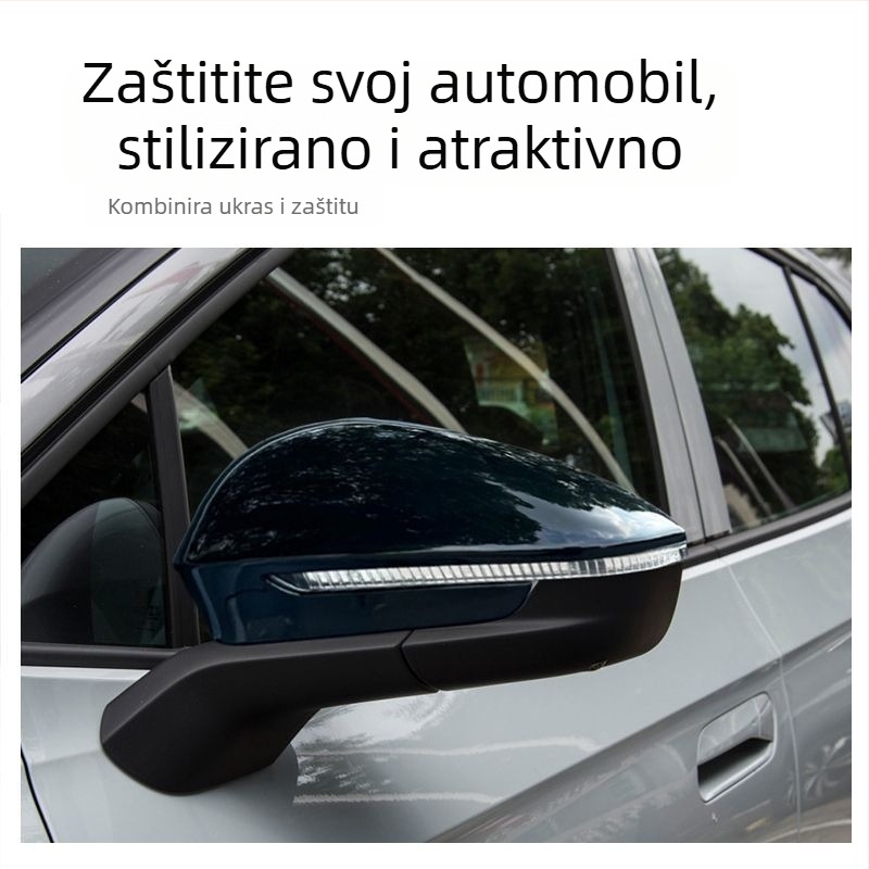 Kovinski zaštitnik kiše za retrovizor za VW ID4X/ID4CROZZ, posvećen okvir ogledala, kovana dekorativna naljepnica kiše