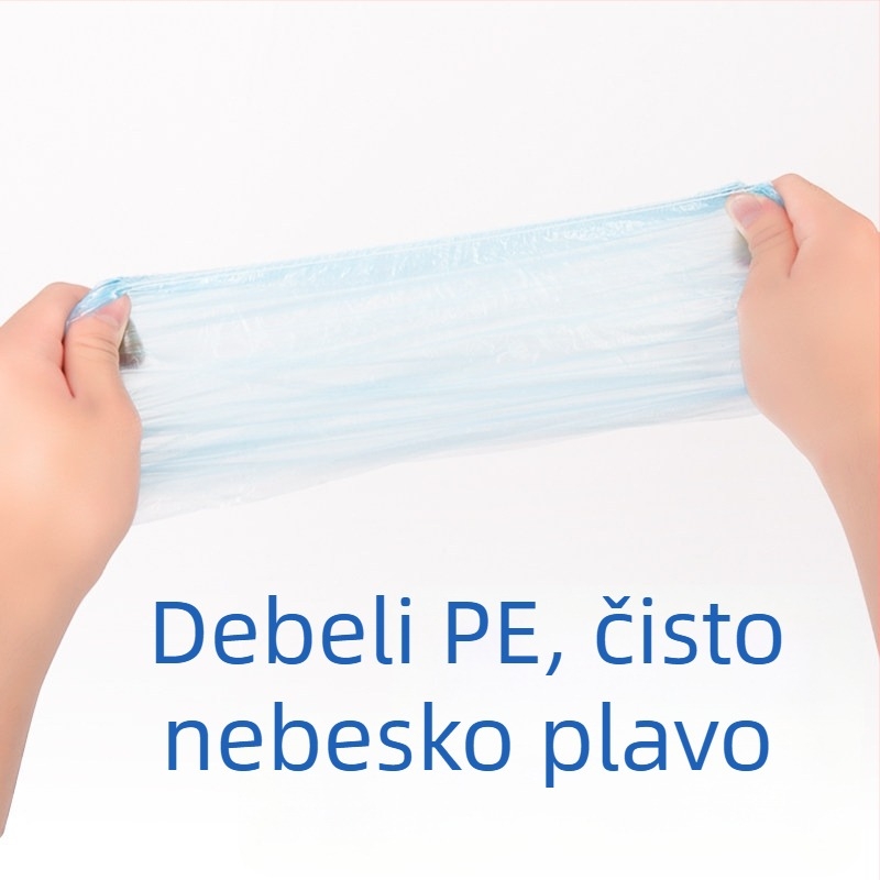 Jednokratne navlake za cipele od PE, 100 kom, vodootporne i protuklizne, normalna debljina