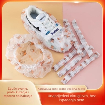 Linijaste jednokratne navlake za cipele, netkani materijal, debljina 22 g, otporne na habanje, protuklizne, biološki razgradivo
