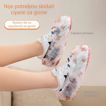 Linijaste jednokratne navlake za cipele, netkani materijal, debljina 22 g, otporne na habanje, protuklizne, biološki razgradivo