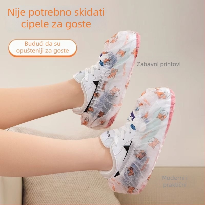 Linijaste jednokratne navlake za cipele, netkani materijal, debljina 22 g, otporne na habanje, protuklizne, biološki razgradivo