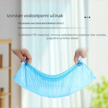 Jednokratne prozirne navlake za cipele za kućnu upotrebu, vodootporne, protuklizne, otporne na habanje i debele.