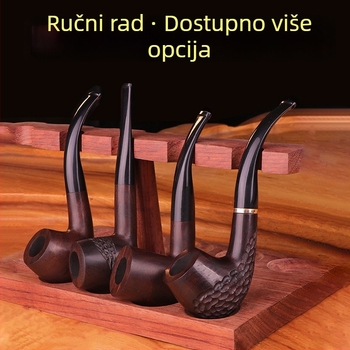 Hewang ručno izrađena lula od ebanovine, čvrsto drvo, s filtrom, dodatak za pušenje