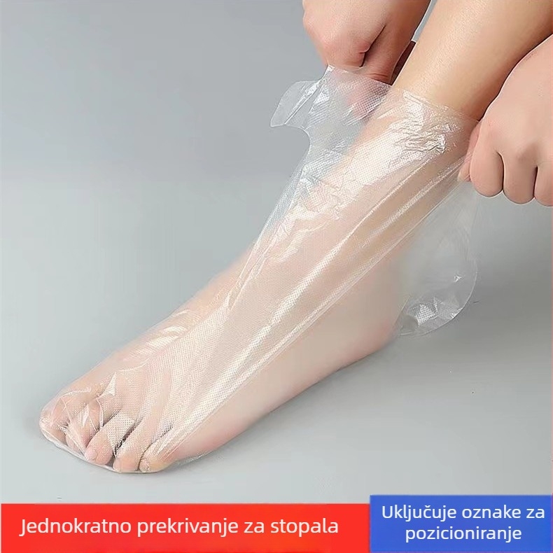 Jednokratne plastične navlake za stopala, debeli i produženi, protuklizne, PE materijal