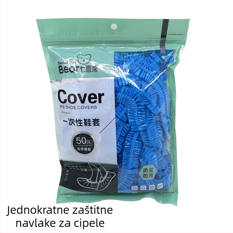 Jednokratne navlake za cipele od PE plastike s elastikom, 50 komada