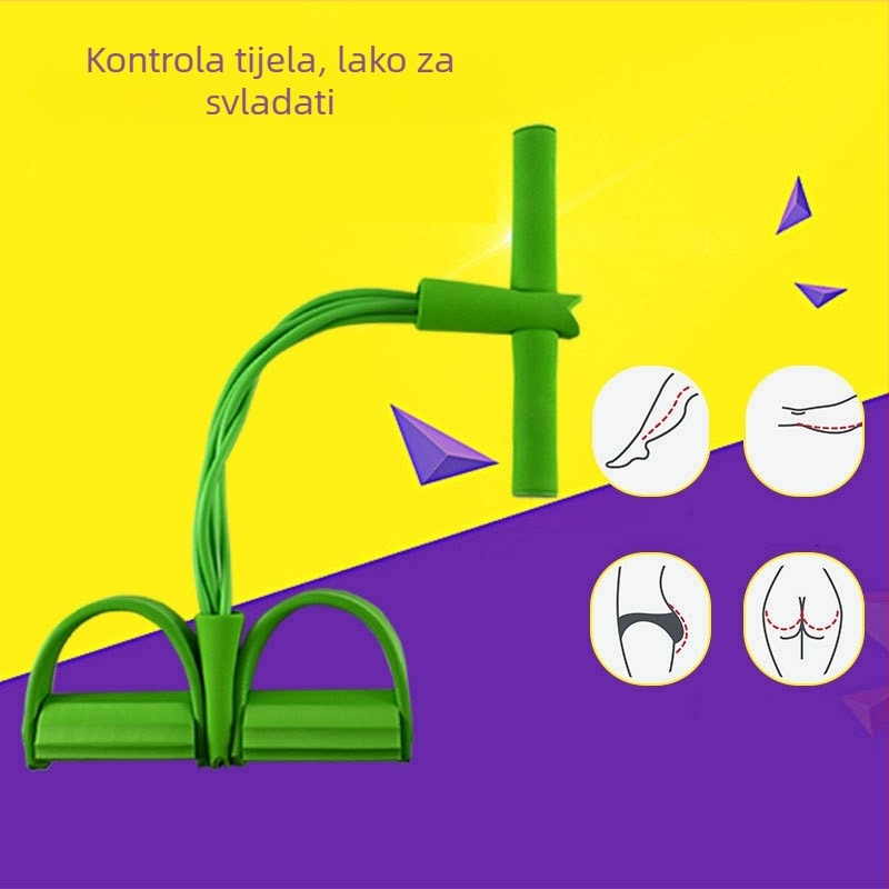 Pedalni napinjač za trbušne vježbe – Mysports, ABS materijal, kućni joga pedal, Sit‑up pomoć, Pilates elastično uže