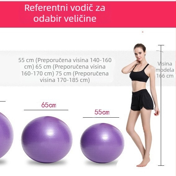 Hantu joga lopta – debela, otporna na pucanje, fitness lopta, porodna lopta, lopta za ravnotežu, lopta za leđa
