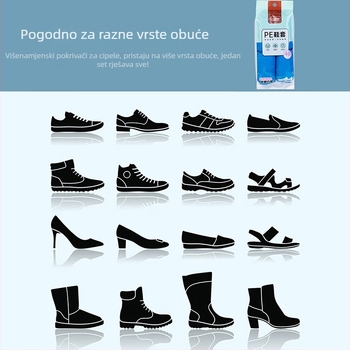 Jednokratne PE navlake za cipele, debele, zaštita od prašine, protuklizno