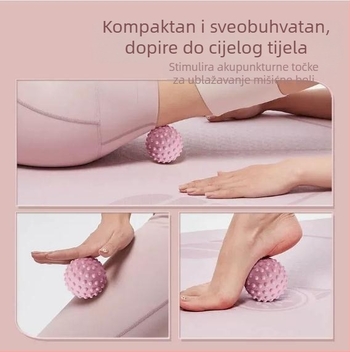 Ban qiaodi – Set za jogu i pilates: elastični pojas, fascia lopta i klizni disk