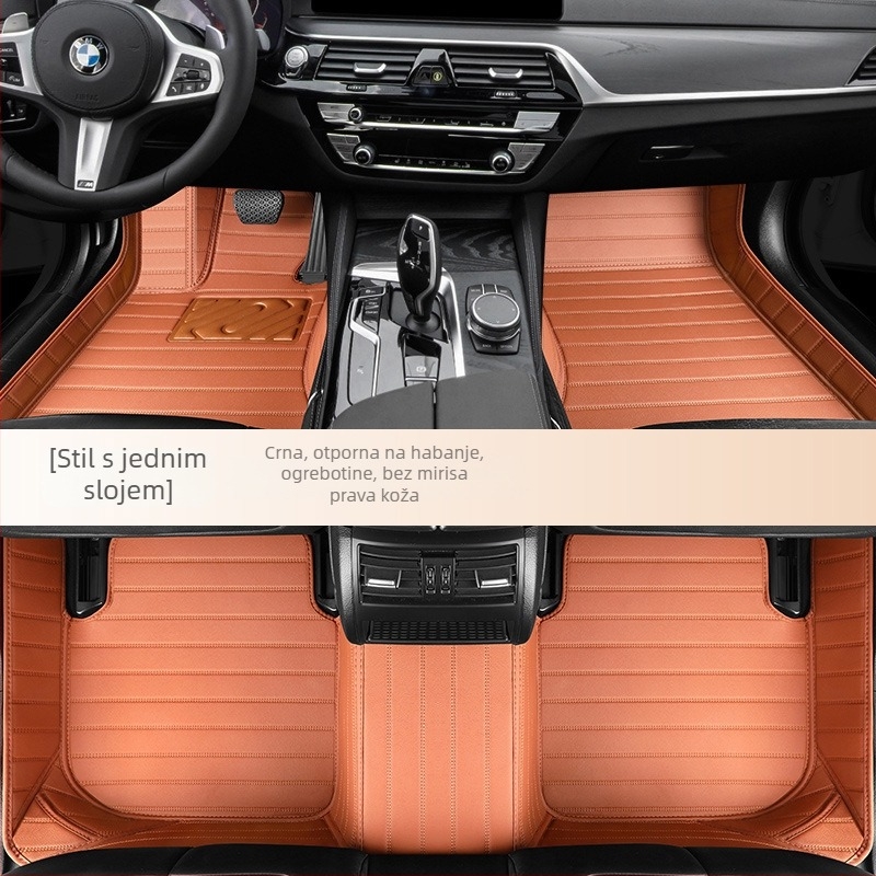 Automobilske prostirke od prave kože, veliki okružni dizajn, isključivo za pet sjedala, prilagodljivo (Materijal: Prava koža; Stil: Veliki okružni dizajn; Forma: Isključivo za pet sjedala; Obrada i prilagodba: Da)