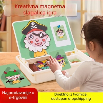 Magnetski puzzle za djecu, plastični ravni puzzle, edukativna igra, dob 4-6 godina