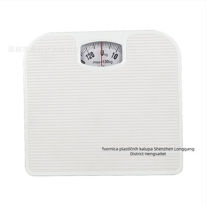 Henset elektronička vaga za odrasle, kapacitet 130 kg, mjeri tjelesnu težinu.