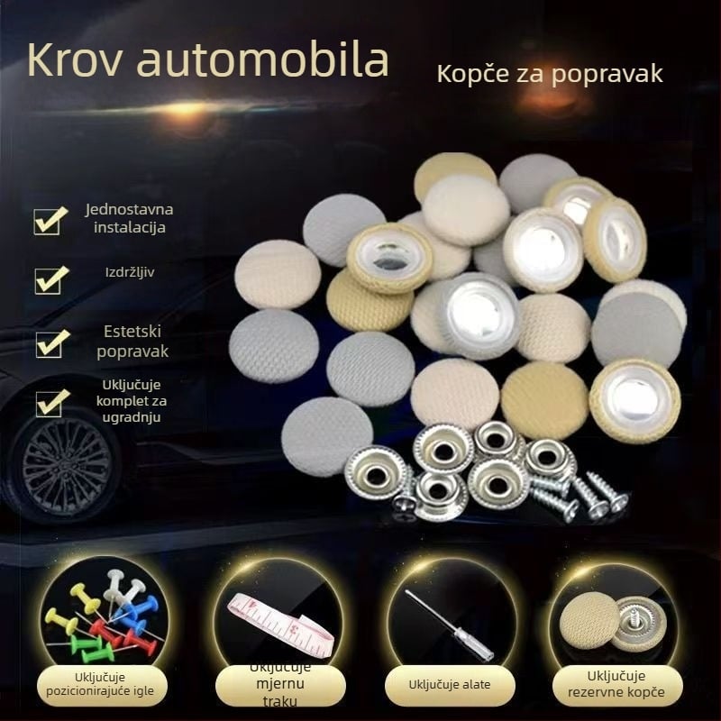 Klip za unutarnji krov automobila za fiksiranje veluru