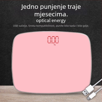 Chunkai kućna elektronička vaga s kaljenim staklom pločom, maksimalna nosivost 180 kg