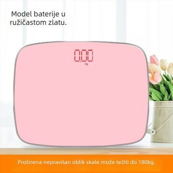 Chunkai kućna elektronička vaga s kaljenim staklom pločom, maksimalna nosivost 180 kg