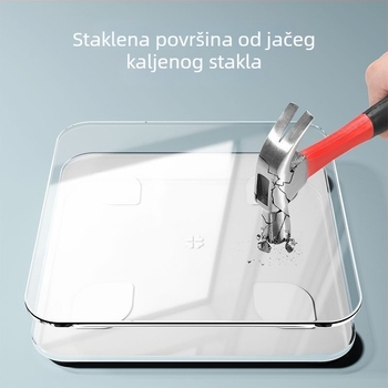 Inteligentna vaga za tjelesnu masnoću i mjerenje težine – elektronička vaga za odrasle, jednostavan dizajn