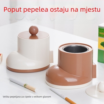 Zidni pepelnik s zaštitom od rasipanja pepela, izrađen od PP-a i nehrđajućeg čelika; mogućnost tiskanja logotipa; prilagodba; suvremen minimalistički dizajn