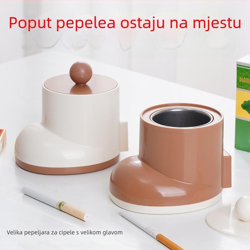 Zidni pepelnik s zaštitom od rasipanja pepela, izrađen od PP-a i nehrđajućeg čelika; mogućnost tiskanja logotipa; prilagodba; suvremen minimalistički dizajn