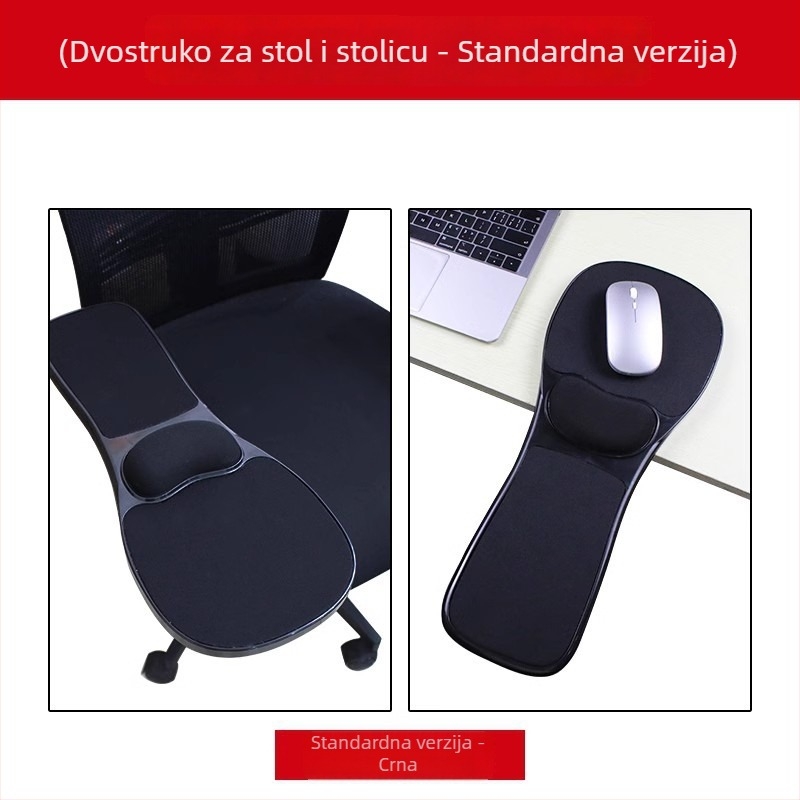 Ok tray JKV2 Dvostruka podloga za stol – potpora za ruku, podloga za miš za zglob, plastična