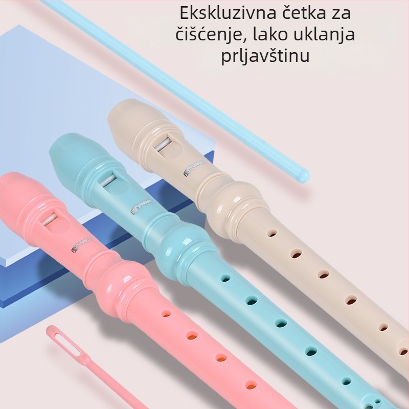 Swan rekorder njemačkog stila, 8 otvora i 6 otvora, za djecu i početnike, visoki registr, uz torbu