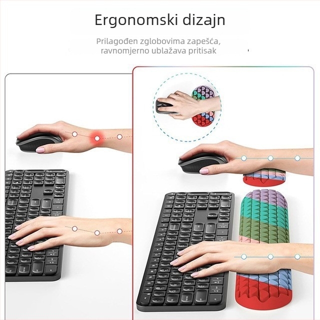 Silikonska podloga za zglob tipkovnice – dvostruka, vodootporna, protuklizna, 280 g