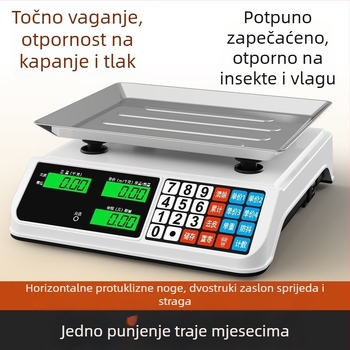 Elektronska vaga za povrće i voće – kućna i mala poslovna uporaba, precizno određivanje cijena