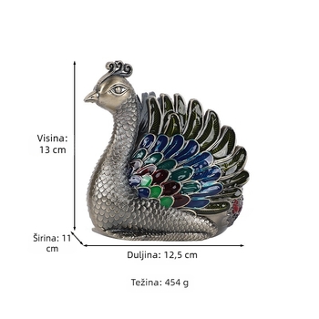 Popolnjak od cinkove legure, kineski klasični stil, dekorativni kolekcionarski predmet