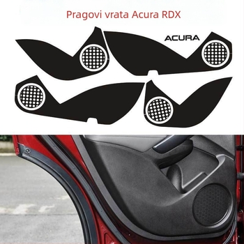 Naljepnica za središte kotača - Nehrđajući čelik, Crtani uzorak, Prilagodljivo, Ugradnja vakuumskim čašama, Acura RDX