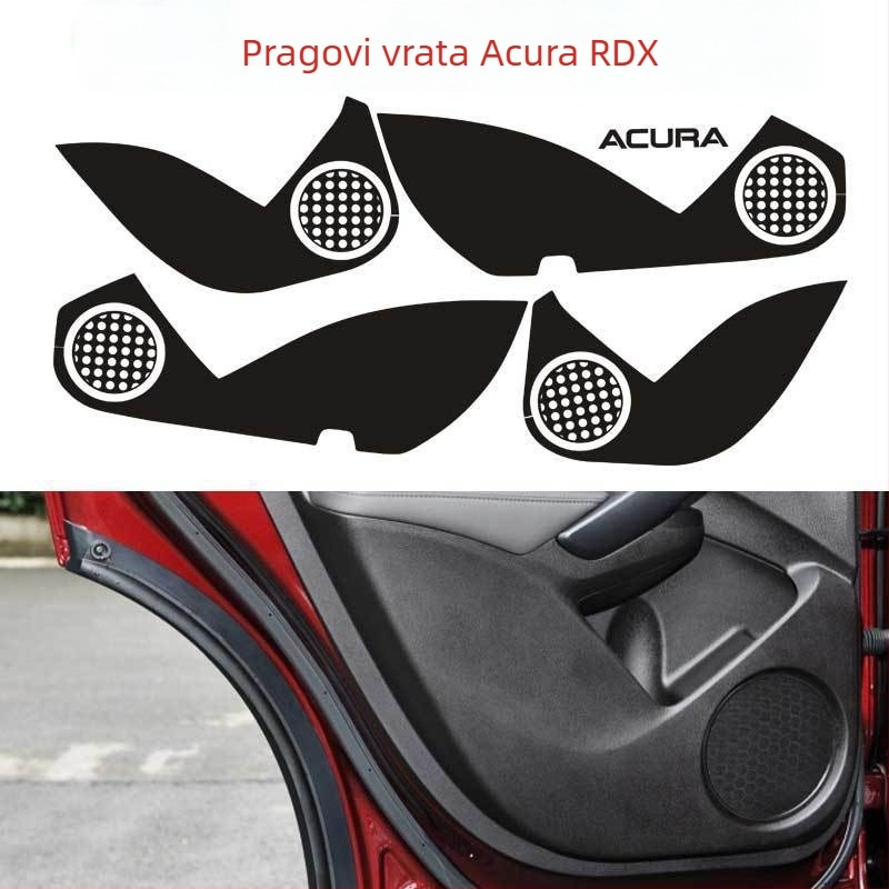 Naljepnica za središte kotača - Nehrđajući čelik, Crtani uzorak, Prilagodljivo, Ugradnja vakuumskim čašama, Acura RDX