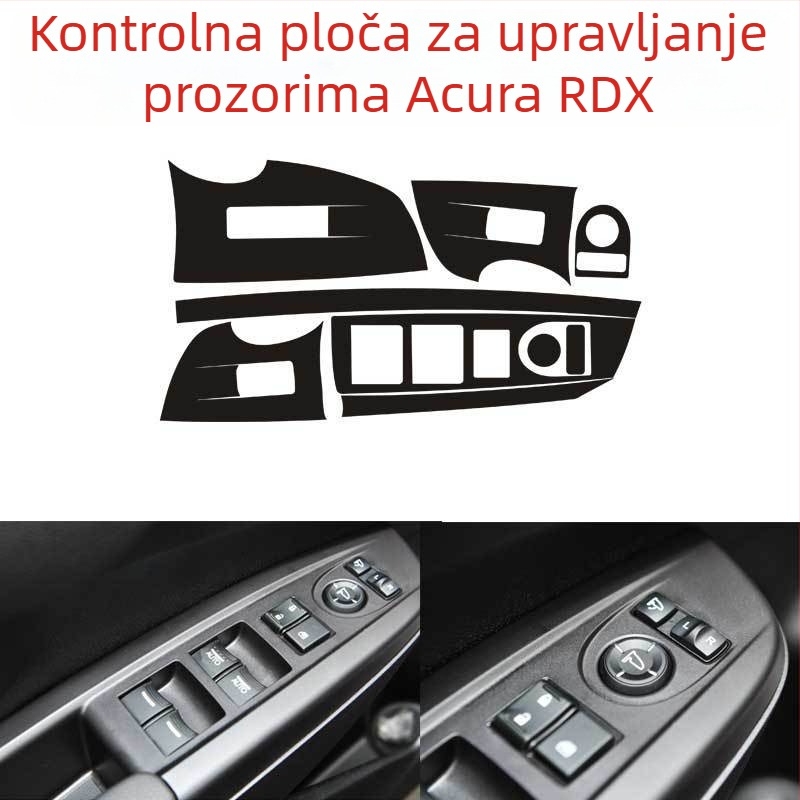 Naljepnica za središte kotača - Nehrđajući čelik, Crtani uzorak, Prilagodljivo, Ugradnja vakuumskim čašama, Acura RDX