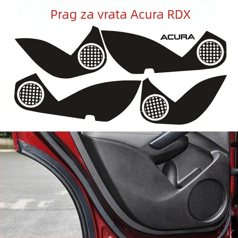 Naljepnica za središte kotača - Nehrđajući čelik, Crtani uzorak, Prilagodljivo, Ugradnja vakuumskim čašama, Acura RDX