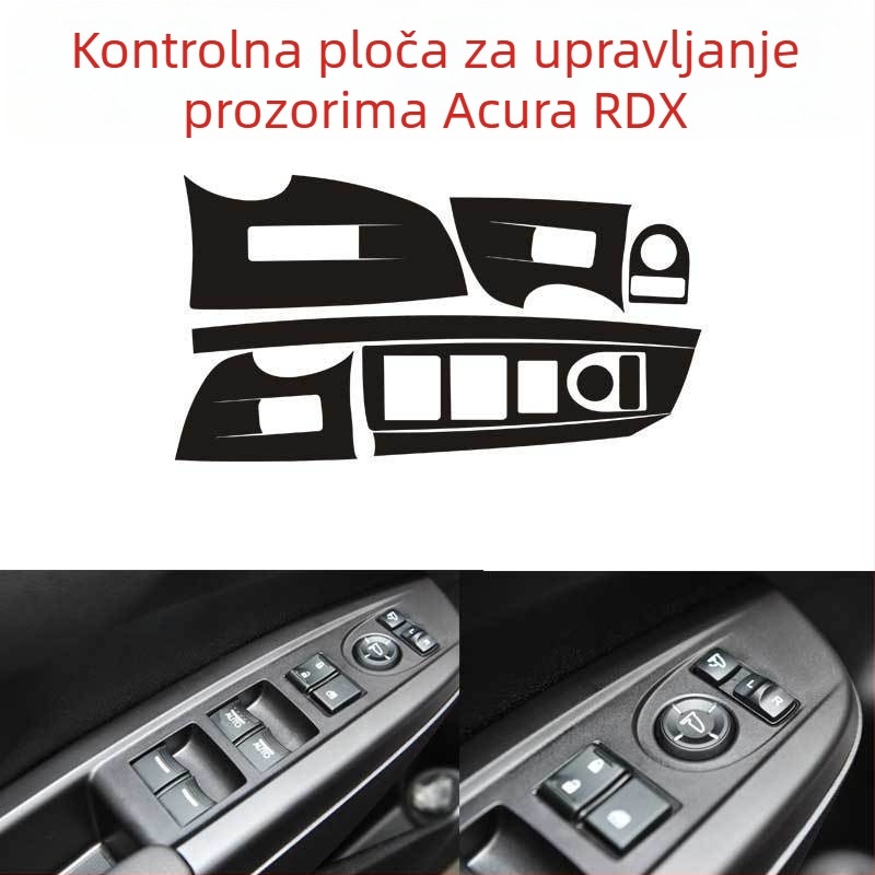 Naljepnica za središte kotača - Nehrđajući čelik, Crtani uzorak, Prilagodljivo, Ugradnja vakuumskim čašama, Acura RDX