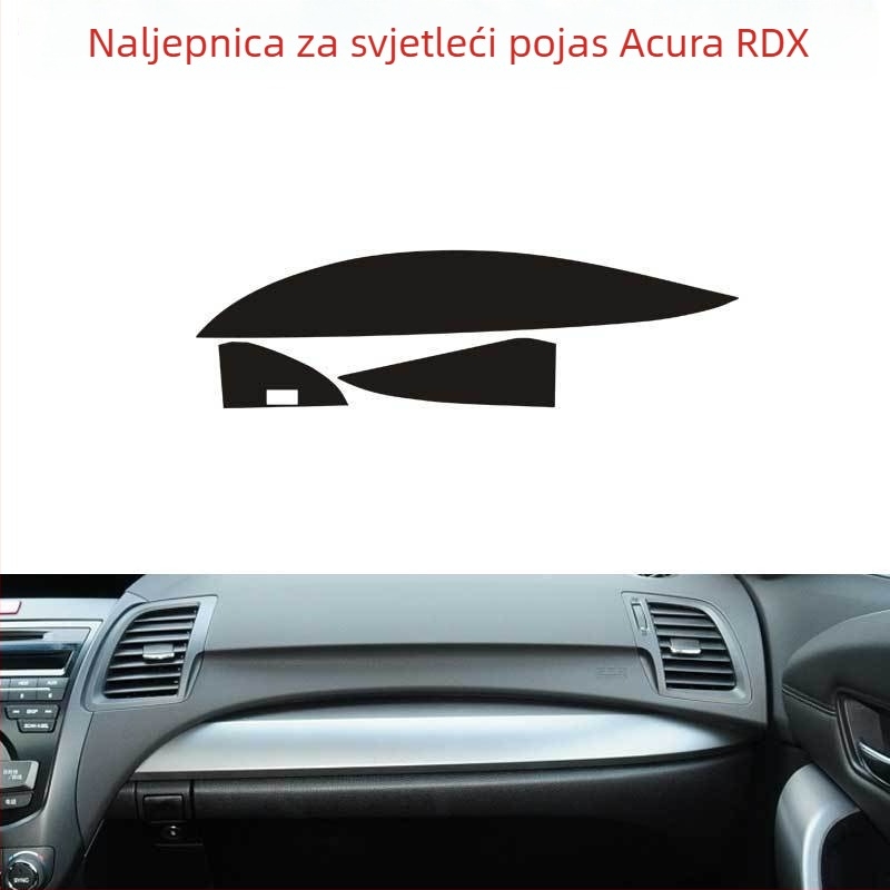 Naljepnica za središte kotača - Nehrđajući čelik, Crtani uzorak, Prilagodljivo, Ugradnja vakuumskim čašama, Acura RDX