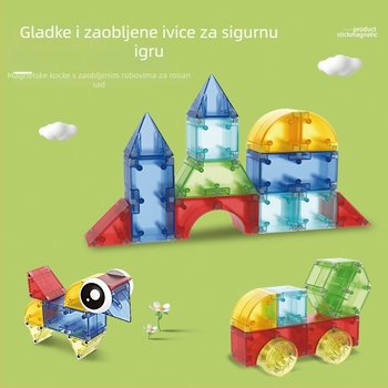 Dig magnetske građevne blokove – ABS DIY 3D slagalica za dojenčad i malu djecu (0–3 godina)