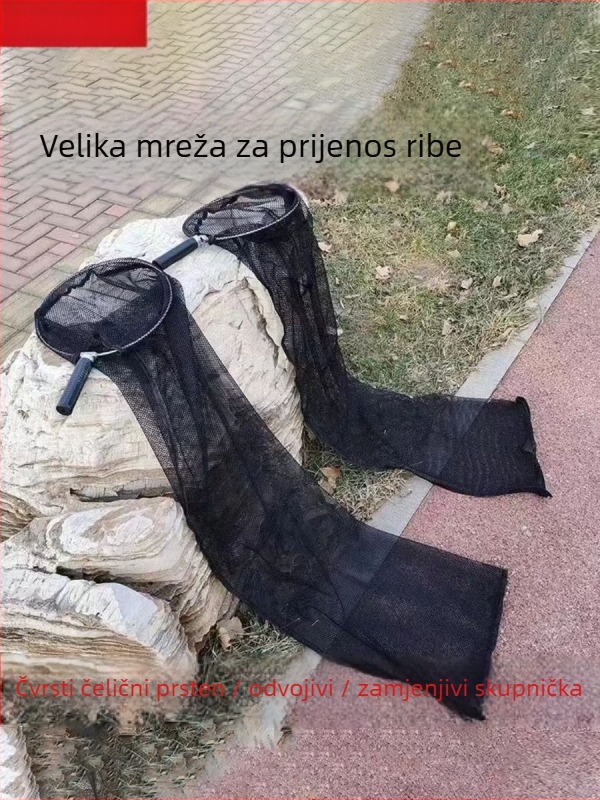 Prijenosna mrežasta torba za velike ribe, dubina 1,5 m