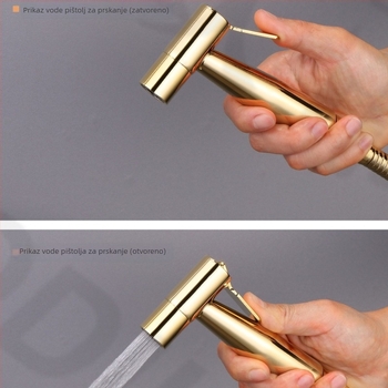 Set mlaznica za ispiranje toaleta, 304 nehrđajući čelik, navojno priključivanje, normalan tlak