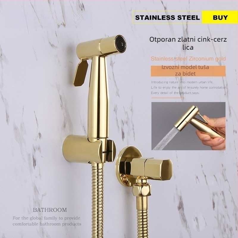 Set mlaznica za ispiranje toaleta, 304 nehrđajući čelik, navojno priključivanje, normalan tlak