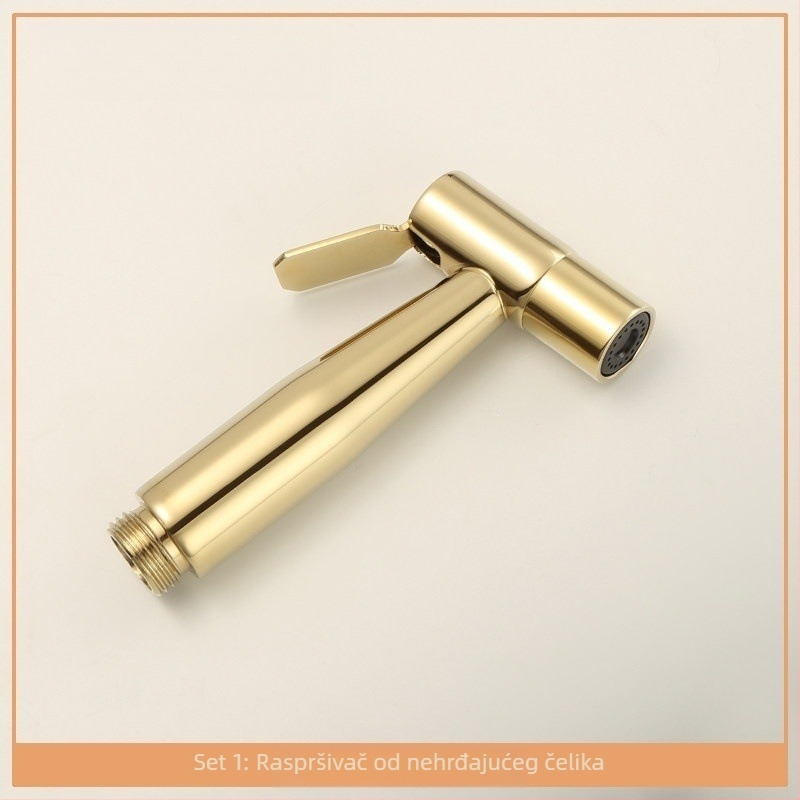Set mlaznica za ispiranje toaleta, 304 nehrđajući čelik, navojno priključivanje, normalan tlak